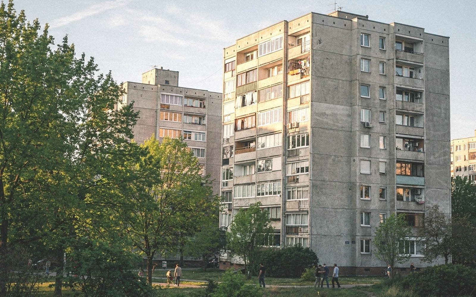 Plattenbauten am Berliner Stadtrand